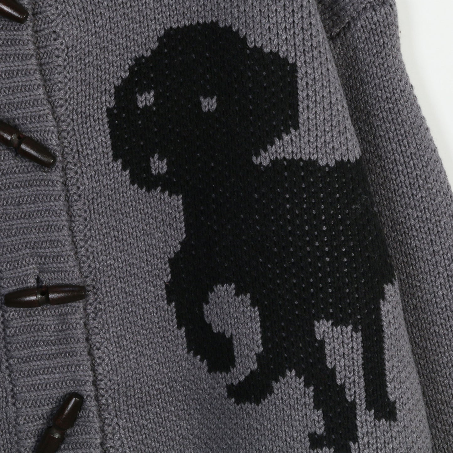 Damen cardigan avec des motifs d'animaux ludiques et des détails de boutons Chic und Stil