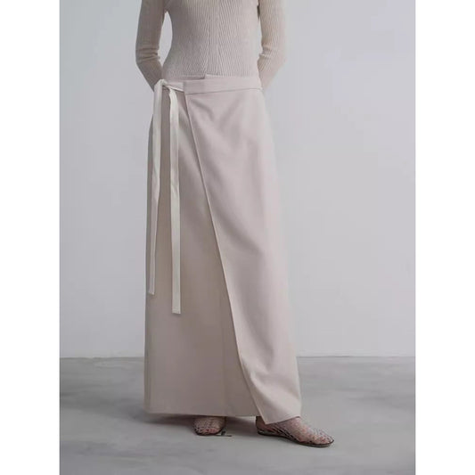 Jupe maxi enveloppante élégante pour femme Chic und Stil