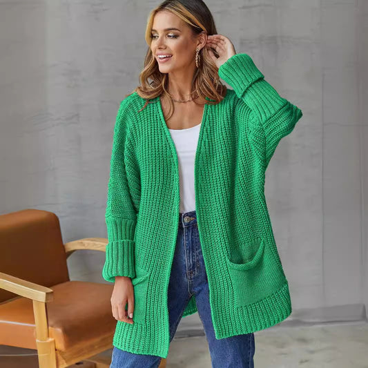 Cardigan en grosse maille pour femmes avec poches pratiques et coupe oversize Chic und Stil