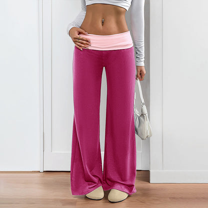 Loose sports pants for women with a high waist and comfortable elastane Chic and Style