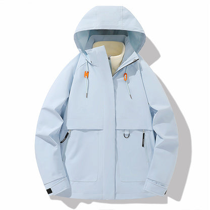 Functional jacket for men with adjustable hood and waterproof material Chic and Style
