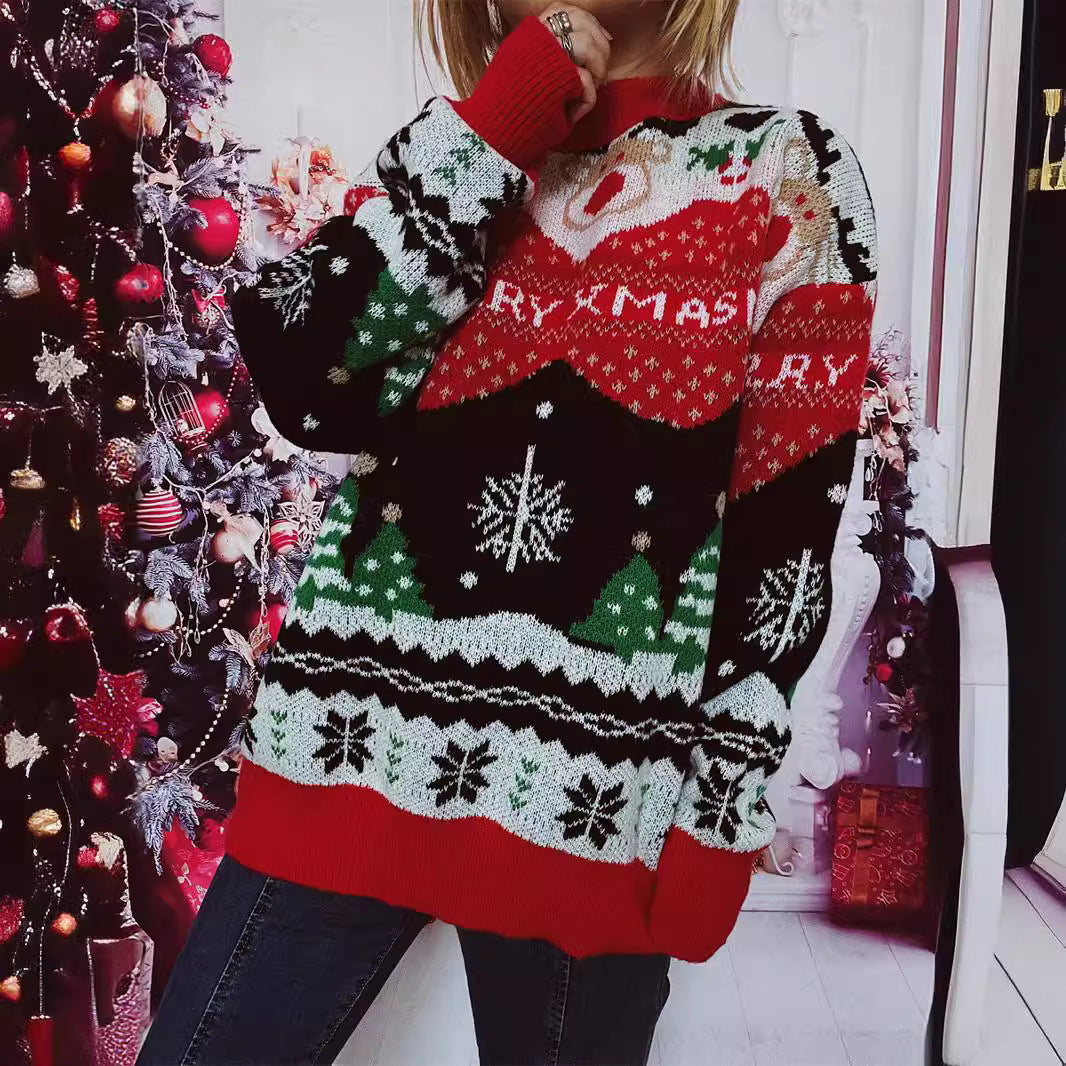 Pull femme de Noël avec design festif et coupe confortable Chic und Stil