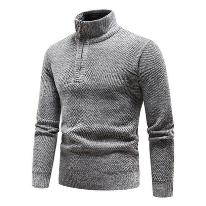 Pull homme avec demi-zip et design structuré Chic und Stil