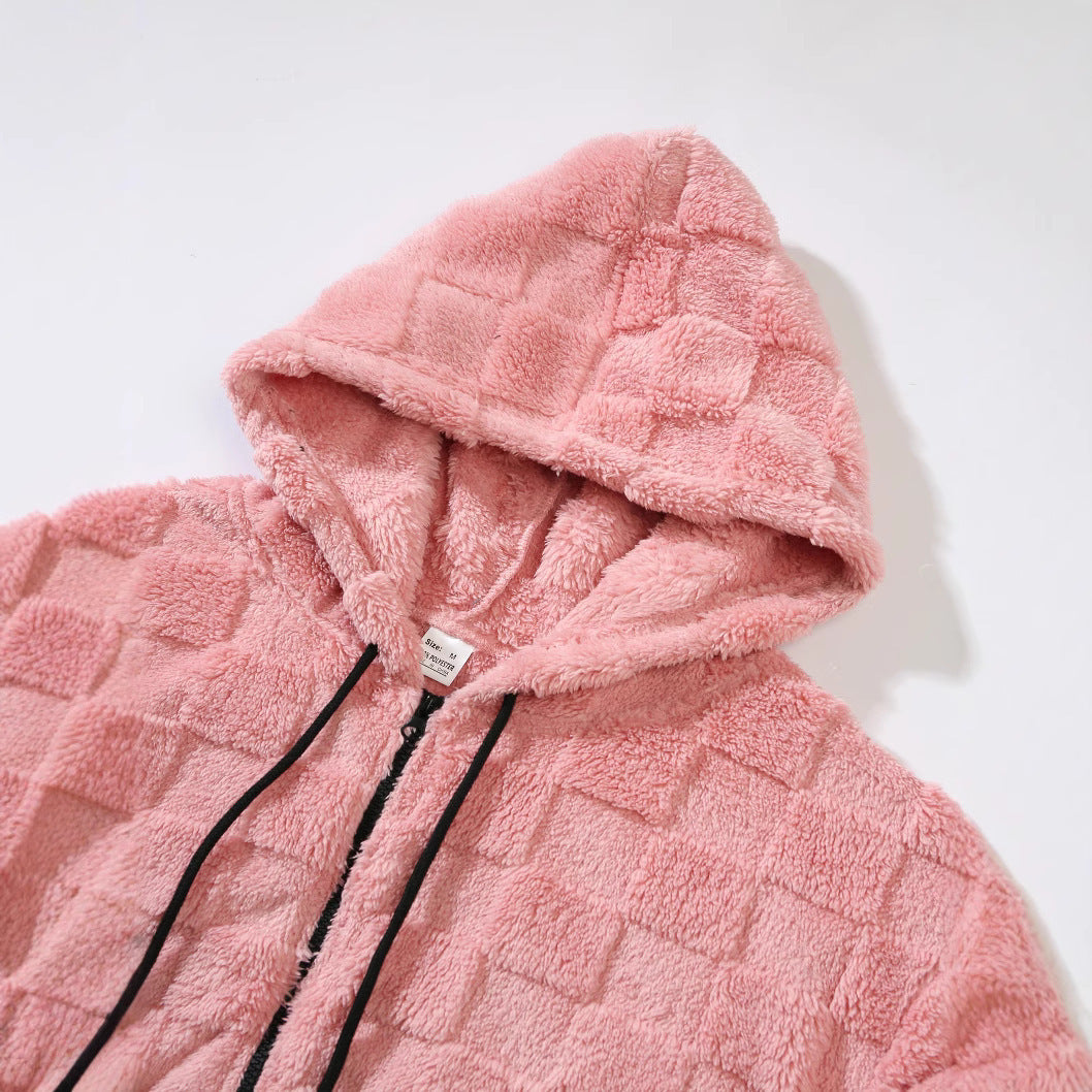 Men's fleece jacket with a structured design and a practical zipper Chic and Style