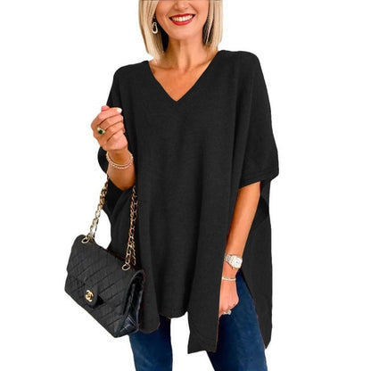 Dames Casual Chiffon Poncho Chic und Stil