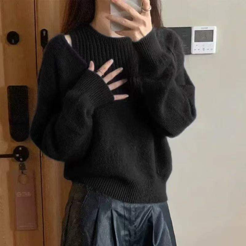 Pull en tricot décontracté pour dames Chic und Stil