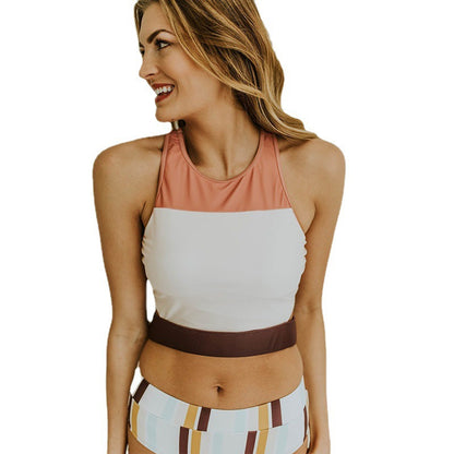 Haut de maillot de bain à col montant pour femmes Chic und Stil