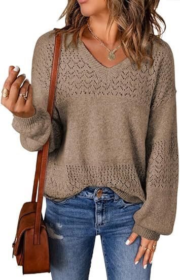 Pull en tricot aérien pour femmes Chic und Stil