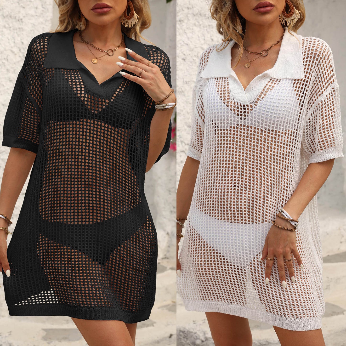 Ladies Mesh Pareo Chic and Style