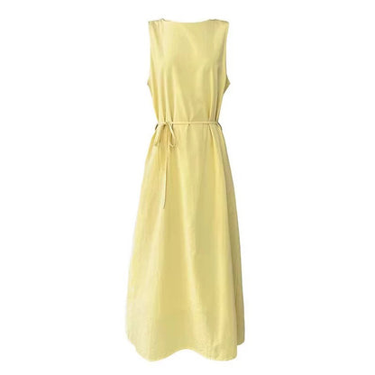 Robe longue A-line fluide pour femmes avec détail plissé Chic und Stil