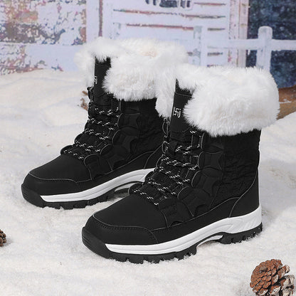 Bottes d'hiver pour femmes avec col en fausse fourrure isolante et semelle antidérapante Chic und Stil