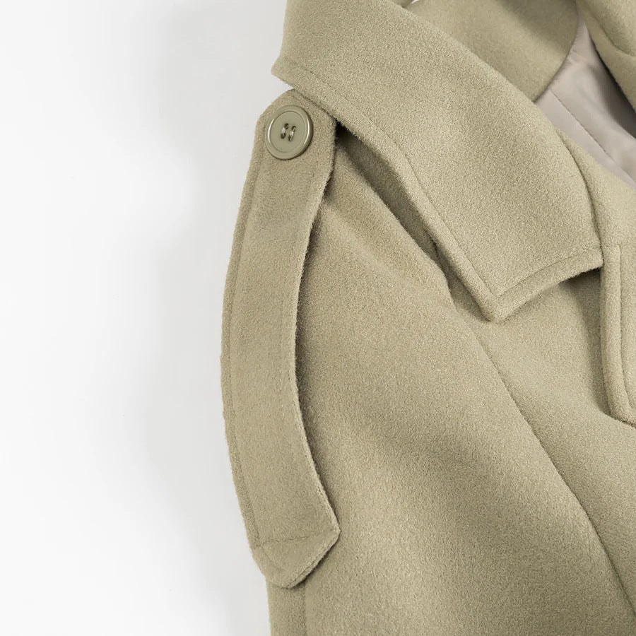 Women's trench coat with double breasted and practical belt Chic and Style