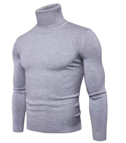 Elegant turtleneck pullover for men in fine merino wool Chic and Style