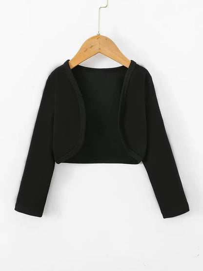 Cardigan court pour femme avec coupe ouverte et manches longues Chic und Stil