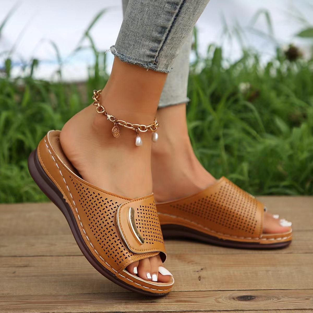 Chaussons de bien-être respirants pour femmes avec semelle ergonomique Chic und Stil