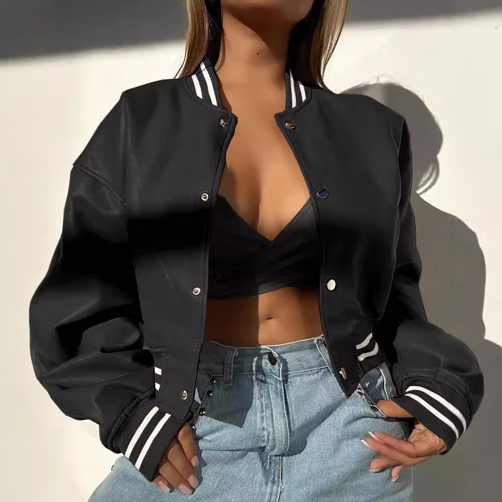 Casual bomber jacket for women with sporty accents Chic and Style