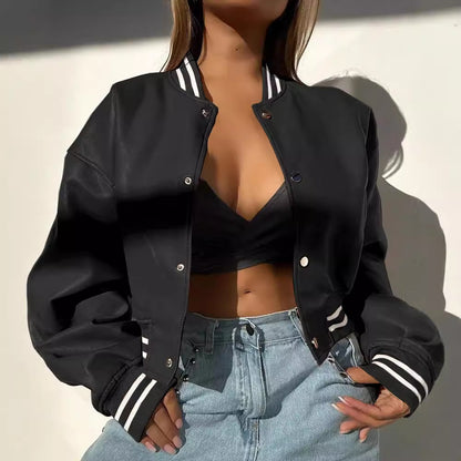 Casual bomber jacket for women with sporty accents Chic and Style