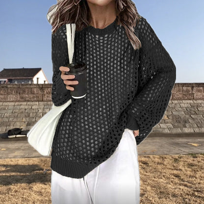 Pull en tricot léger pour femmes avec une structure en maille tendance Chic und Stil