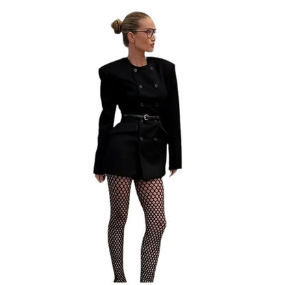 Dames Blazer taillé élégant avec jolie fermeture à double bouton Chic und Stil