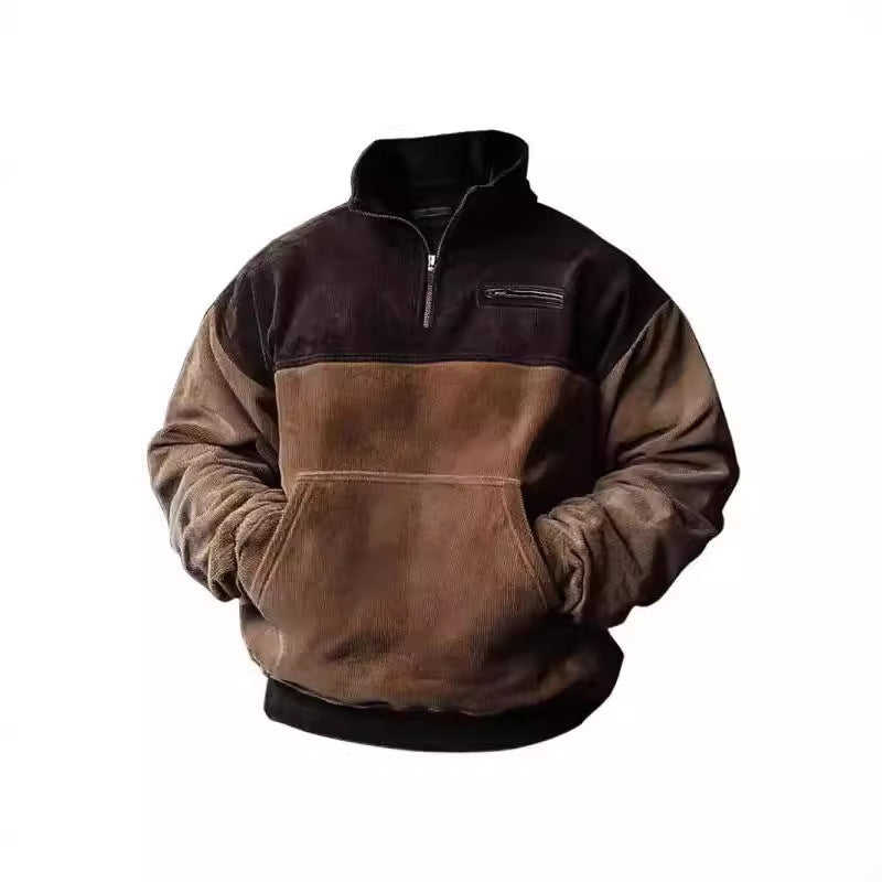 Pull rembourré pour hommes avec col de haute qualité et poche pratique Chic und Stil