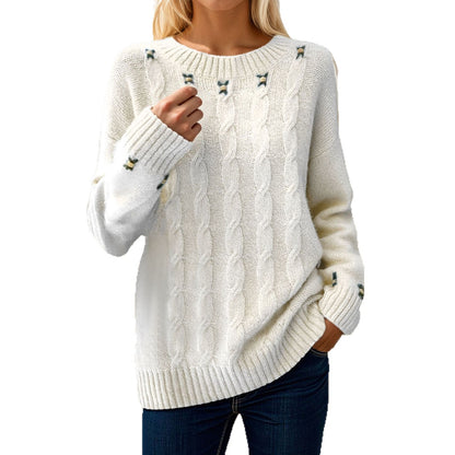 Pull en tricot pour femmes avec coupe décontractée et détails exquis Chic und Stil