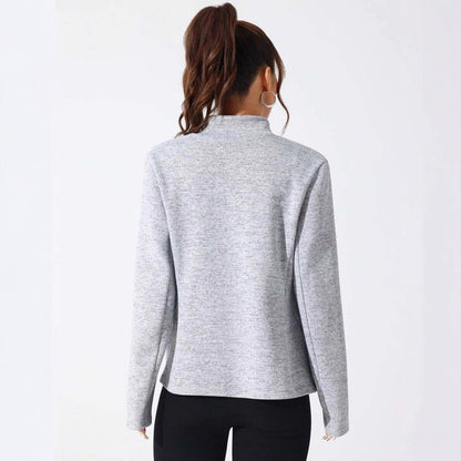 Functional fleece jacket for women with high collar and full zip Chic und Stil