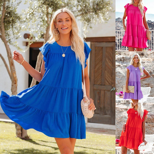 Robe à volants pour femmes Été Chic und Stil