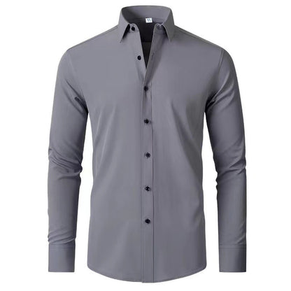 Chemise pour hommes à manches longues avec une coupe élégante et des détails de boutons raffinés Chic und Stil