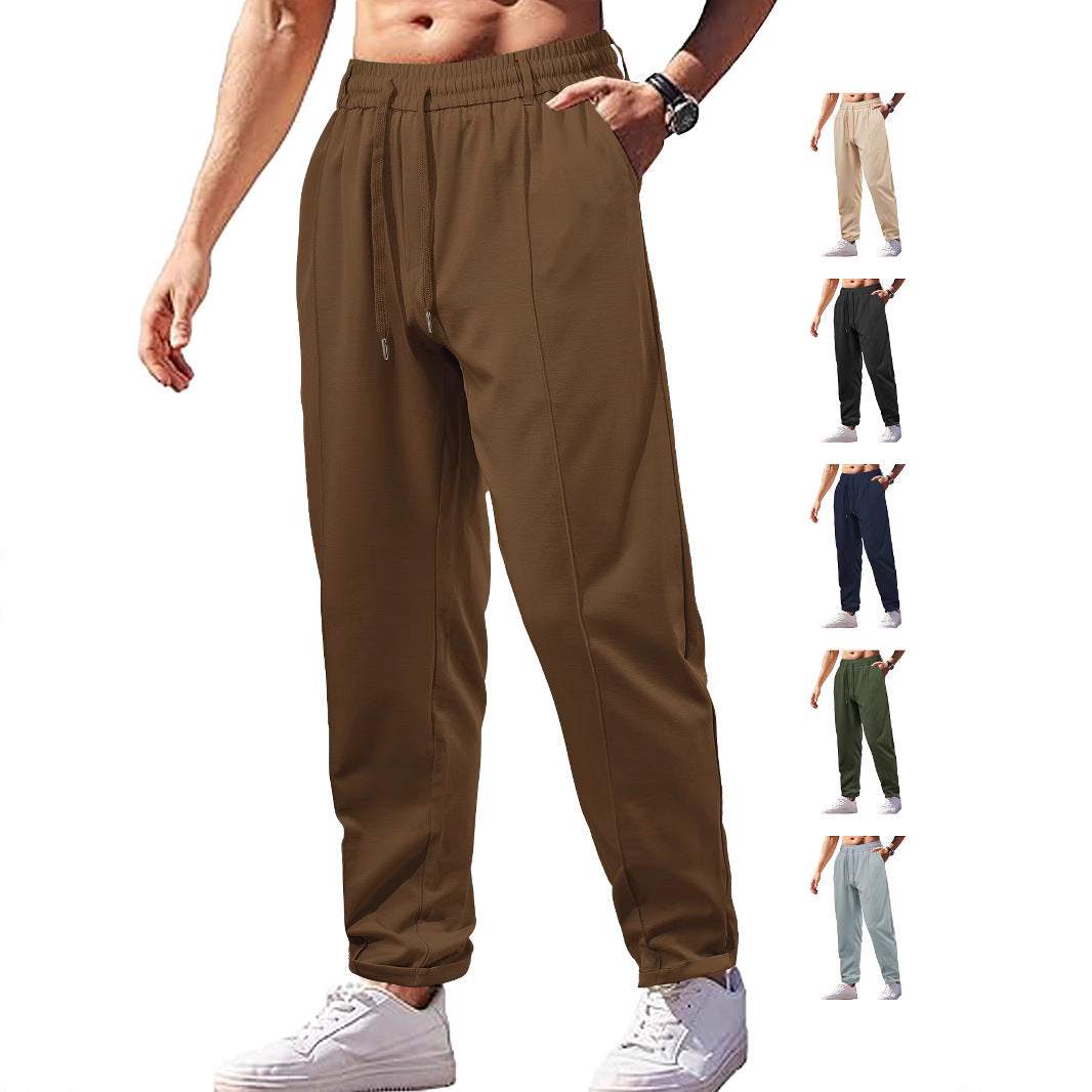 Functional leisure pants for men with elastic waist and practical side pockets Chic and Style