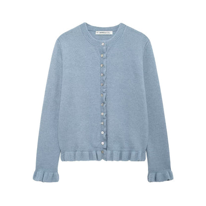 Dames cardigan élégant avec boutons décoratifs Chic und Stil