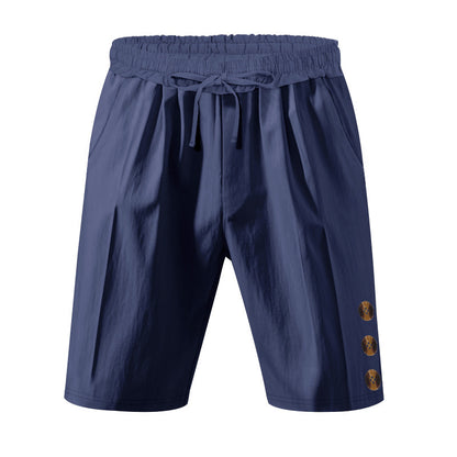 Shorts de loisirs pour hommes avec ceinture élastique et poches latérales pratiques Chic und Stil