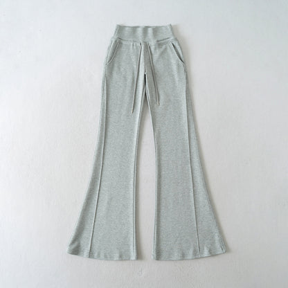 Women’s flared lounge pants with a high waist and practical side pockets Chic and Style