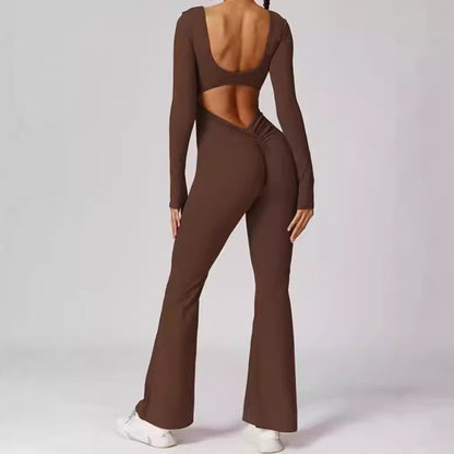 Dames Combinaison à manches longues sportive avec coupe ajustée Chic und Stil