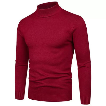 High-quality knitted turtleneck pullover for men with a fine texture Chic and Style