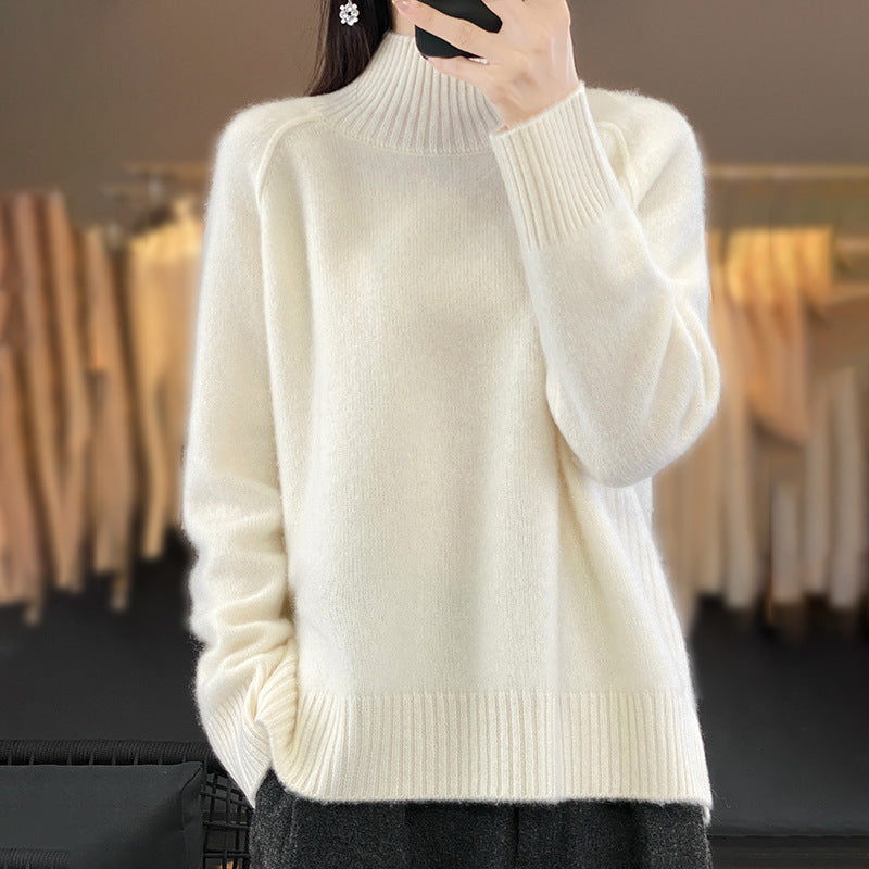Pull en tricot douillet pour femmes avec des manches raglan et une fine texture côtelée Chic und Stil