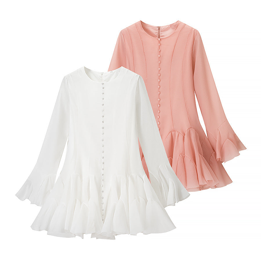 Robe à franges pour femmes avec finition en volants fluides Chic und Stil