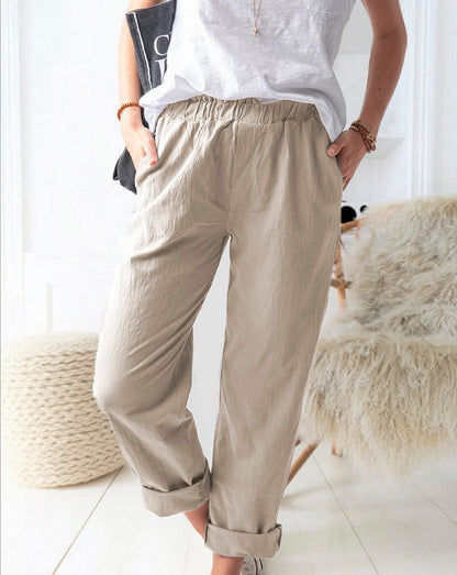 Casual tailored linen pants for women Chic and Style