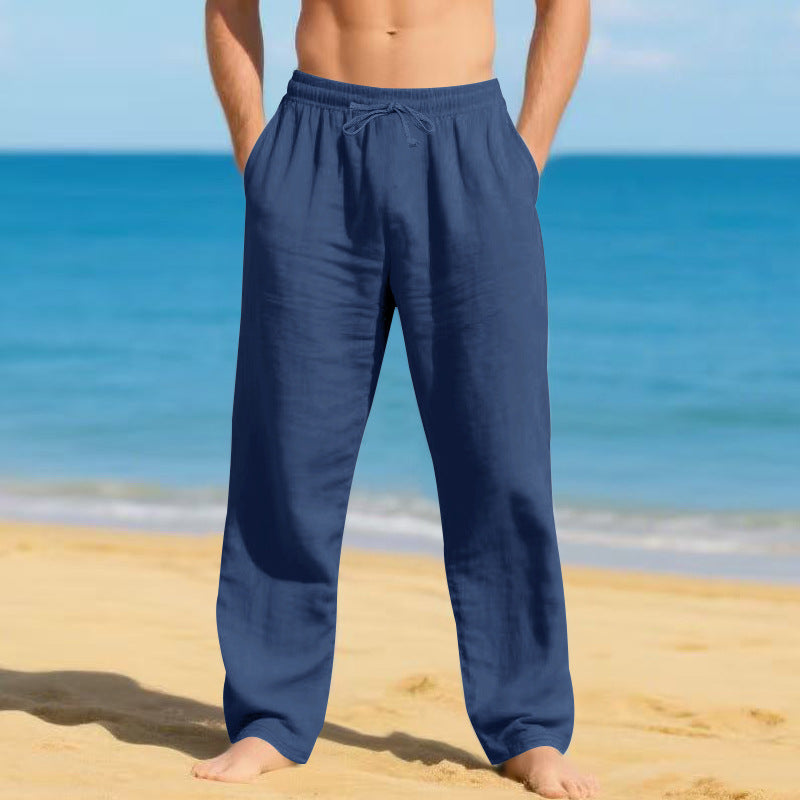 Men's lightweight beach pants with adjustable waistband Chic and Style