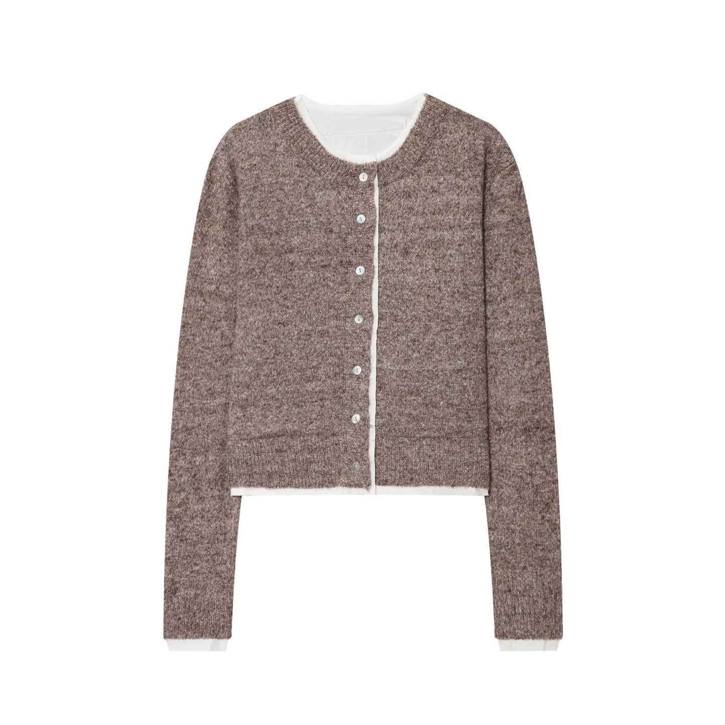 Dames Gilet court tricot avec détails de bouton Chic und Stil