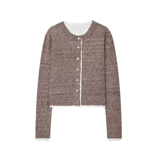 Dames Gilet court tricot avec détails de bouton Chic und Stil