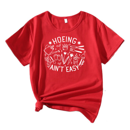 T-shirt humor de jardin décontracté pour dames Chic und Stil