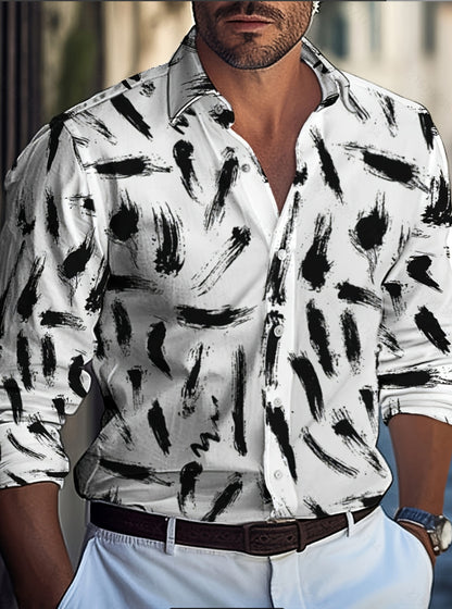 Chemise pour hommes avec motif pinceau moderne Chic und Stil