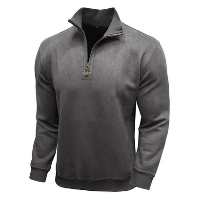 Sporty men's pullover with half-zip Chic and Style