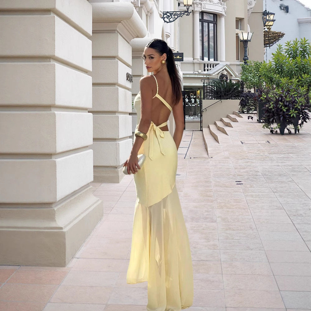 Robe de soirée asymétrique pour femmes Chic und Stil