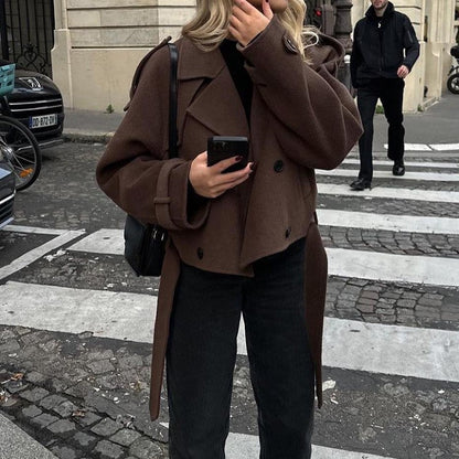 Ladies Plus Size Asymmetrical Cut Motorcycle Apparel with Snap Button Closure Chic and Style