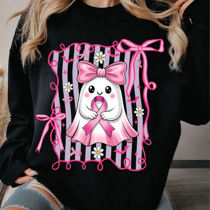 Sweat-shirt pour femmes avec motif de fantôme mignon et design ludique Chic & Stil
