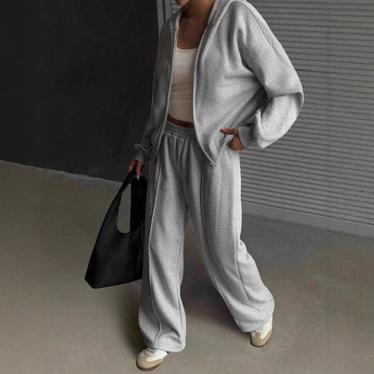 Ladies comfortable hoodie and casual leisure pants Chic and Style