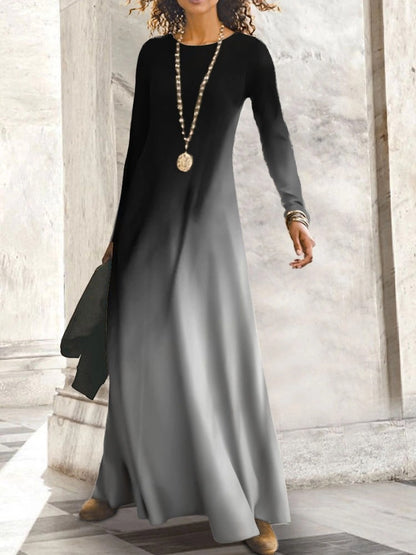 Robe maxi femme avec dégradé de couleur élégant Chic und Stil