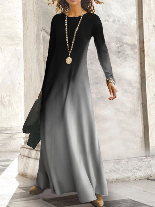 Robe maxi femme avec dégradé de couleur élégant Chic und Stil