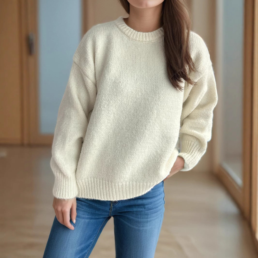 Pull over-sized décontracté pour femmes avec motif de maille texturé Chic und Stil